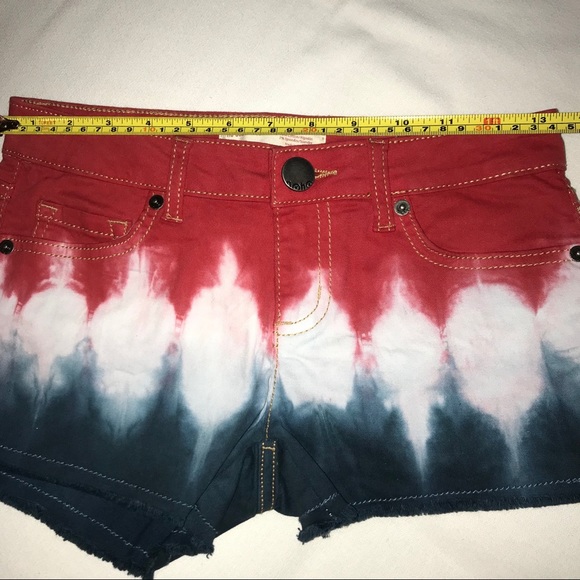 Sold 🇺🇸4th of July Tie Dye Jean Denim Shorts⭐️ - Picture 6 of 7